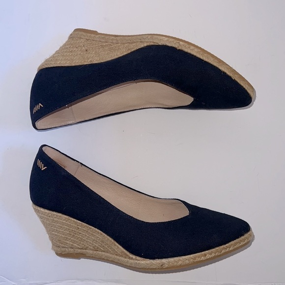 VISCATA Women's Navy Espadrille Wedges - Picture 7 of 10